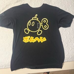 Nintendo Black Tee with Yellow Bomb Character